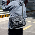 LouisWill Men Shoulder Bags Unisex Fashion Cross Body Bag Multiple Pocket Design Large Capacity Waterproof Lightweight Casual Sport Street Bag for Travel Outdoor. 