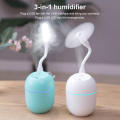 500ml Air Humidifier LED Ambient Light Spray Humidifier Aromatherapy Essential Oil Diffuser USB Rechargeable Air Purifier. 