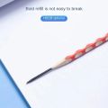 M&G Stationery Hole Pencil Colored Stick 12Pcs HB Children's Posture Correction Triangular Wooden Pencil Dip Top Easy To Grip. 