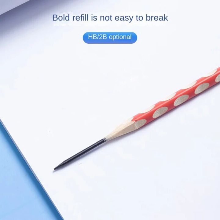 M&G%20Stationery%20Hole%20Pencil%20Colored%20Stick%2012Pcs%20HB%20Children's%20Posture%20Correction%20Triangular%20Wooden%20Pencil%20Dip%20Top%20Easy%20To%20Grip%20-%20Image%202