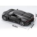 model bike 1/32 Bugatti La Voiture Noire Super Sport Model Car Toys Alloy Diecast Car Models with Sound Light Pull Back Vehicle Boys GiftsParty Tableware. 