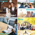 R1 Selfie Stick, Extendable Selfie Stick with Tripod Stand and Detachable Wireless Bluetooth Remote. 