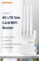 Comfast CF-E3-V2/EAU 4G Sim Card LTE CPE Wireless Router with 4 Antenna 300mbps Wifi Speed WAN LAN Wireless Coverage Network Extender US Plug Wireless modem LTE Dongle. 