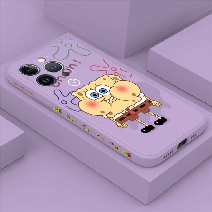 Hontinga for iPhone 13 Pro Case Side Design Cartoon Cute Phone