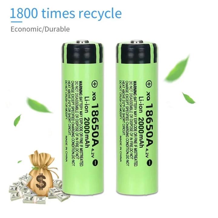 Newest%2018650%20High%20Quality%204.2V%202000mAh%20Battery%20Rechargeable%20Power%20High-capacity%20Lithium%20Battery%20with%20LED%20Flashlight%20-%20Image%205