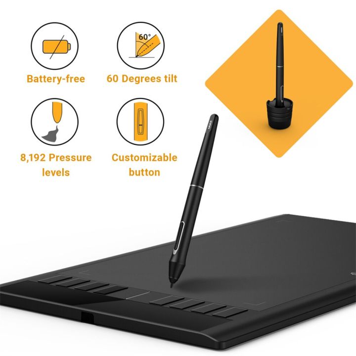UGEE%20M708%20V3%20Graphics%20Drawing%20Tablet%2010X6%20Inch%20Digital%20Pen%20Tablets%20with%208%20Shortcuts%208192%20Levels%20Compatible%20Android%20Windows%20-%20Image%206