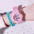 【New arrival】Jewelry Korean Macaron Color Waterproof Unisex Student Sports Watch. 