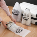 5PCS Household Shoe Storage Bag Waterproof Portable Travel Reusable Sealed Frosted Dust-proof Transparent Bags Shoes Organizers. 