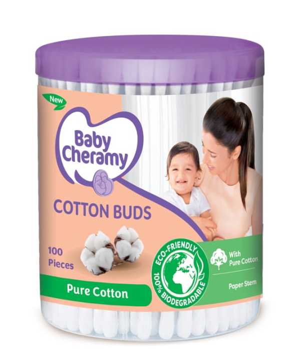 Baby Cheramy Bamboo Cotton Buds 100 pieces