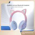 Ears Wireless Headphones Earphone LED Cat Ear Headset Mic Bass Gaming Stereo Audio Bluetooth Sports With Microphone Noise Cancellation Earbuds猫耳头戴[UNK]无线蓝牙耳[UNK]. 