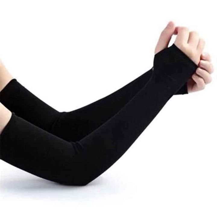 AQUA%20X%20Arm%20Sleeves%20Sun%20Protective%20Skin%20UV%20Cut%20-%20Let's%20Silim%20Cool%20Wristless%20Black%20&%20Grey%20-%20Image%202