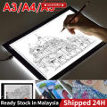 【Malaysia Ready Stock】Portable A5/A4/A3 Tracing LED Copy Board Light Box 3 level Dimming , Ultra-Thin Adjustable USB Power Artcraft LED Trace Light Pad for Tattoo Drawing, Streaming, Sketching, Animation, Stenciling. 