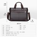 All-in-One Popular Briefcase High-End Handbag Personalized Business Handbag Extra Large Capacity Men's Office Men. 