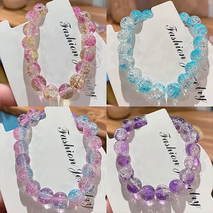 Women's%20Cracked%20Quartz%20Crystal%20Beaded%20Round%20Glass%20Beads%20Stretch%20Bracelet%20Bangle%20Bracelets%20Women%20Girl%20Charm%20Wrap%20Jewelry%20-%20Image%202