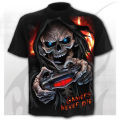 Scary Skull Men's T-Shirts Men's Punk 3D Shirts Summer Fashion Tops O-neck t-shirt clothing large size streetwear Tshirt for men. 