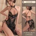 Fashion Lingerie Lace Slim plus Size Cheongsam Stretch 8650 Nightwear Sleepwear Nightdress. 