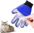 Pet Grooming Glove - Gentle Deshedding Brush Glove - Efficient Pet Hair Remover Mitt - Enhanced Five Finger Design. 
