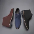 【ALLGOOD】Shoes Man Spring New Fashion Casual Men Ankle Chelsea Boots Male Shoes Cow Suede Leather Slip On Motorcycle Man Bootgy6. 