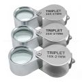 Magifier Lens 10x Triplet Loop With Velvet Storing Box - 12 Months Warranty. ( Gem and Jewelery Loupe Eye / Hand Magnifier Magnifying / Zooming Glass With Carry Case ). 