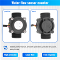 1-60L/Min DC 5-24V Hall Effect Water Flow Sensor Counter Meter FS300A. 