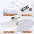 Women's White Shoes Sneakers Sports Summer Breathable Mesh Shoes Canvas New All-Matching 2024 Thin Leather Single Spring and Autumn. 