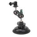 Camera Mount Car Holder 360 Degree Rotating Dual Ball Head Suction Cup Camera Car Mount for Outdoor Shooting. 