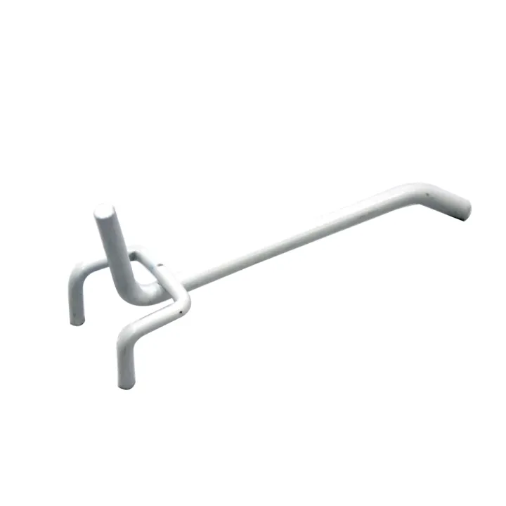 WHITE PEGBOARD HOOKS 100MM
