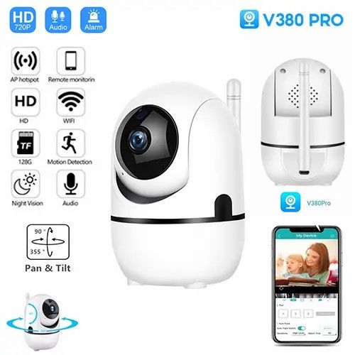 1080p HD IP V380 Pro Mini WiFi Camera Smart Home CCTV Security ...