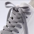 LSGS 1Pair Flat Shoelaces for Sneakers 36colors Fabric Shoe laces White Black Shoe lace Boot Laces for Shoes Classic Soft Shoestrings. 