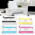 4 Color Toner Cartridge Pigment Replacement for HP 711 Designjet printer T120 24. 