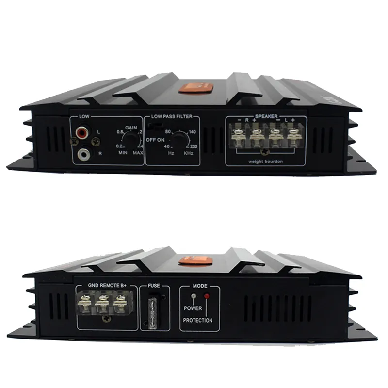 3800W 2 CHANNEL Audio Power Amplifier 12V Black Aluminum Alloy Auto Car - View #5