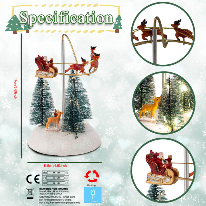 Christmas%20Village%20Animated%20Flying%20Sleigh%20Accessory%20Figurines,%20Lights%20Musical%20with%20Rotating%20Santa%20Sleigh%20Holiday%20Decorations%20-%20Image%203