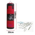 punching bag canvas red black 100cm beg boxing beg kosong Empty bag Training Training MMA Boxing Hook Kick Sandbag Fight Sand Punch Punching Bag beg kosong empty bag. 
