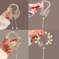 Butterfly Bell Orchid Hair Claw Clip Swan Tassel Ponytail Buckle Pearl Hairpin ANLAN. 
