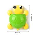 Cute Cartoon For Turtle Toothbrush Holder Suction Cup Wall Mount Toothpaste Pencil Pen Container Travel Storage Organize. 