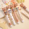 multi cleaning pen 10 Colors Ballpoint Pen Cartoon Bear 0.5mm Colorful Ink Gel Pens Kawaii Chrismtas Pens School Office Supplies Korean StationeryTool Sets. 