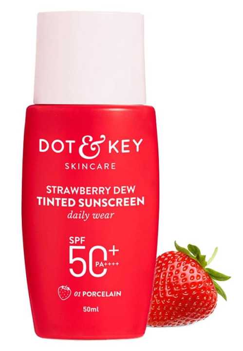 dot & key Strawberry Dew Tinted Sunscreen (Porcelain 01) SPF 50+  PA+++
