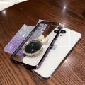 For Infinix Smart 8 8 Pro 8 Plus 8 HD 7 6 5 Back Cover with Bow Makeup Mirror Luxury Shiny Gradient Plating Glitter Girls Slim Phone Case Clear Soft Silicone Protective Cases Pouch. 