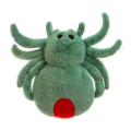 Simulation Spider Jumping Spider Doll Spider Doll PP Cotton Crawling Pet Doll Plush Cute Reptile Plush Toy Super Cute Green. 