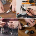 Mini Pliers Precision Professional Set - Nose Combination Diagonal End Cutting Pliers - 4 Pcs. 