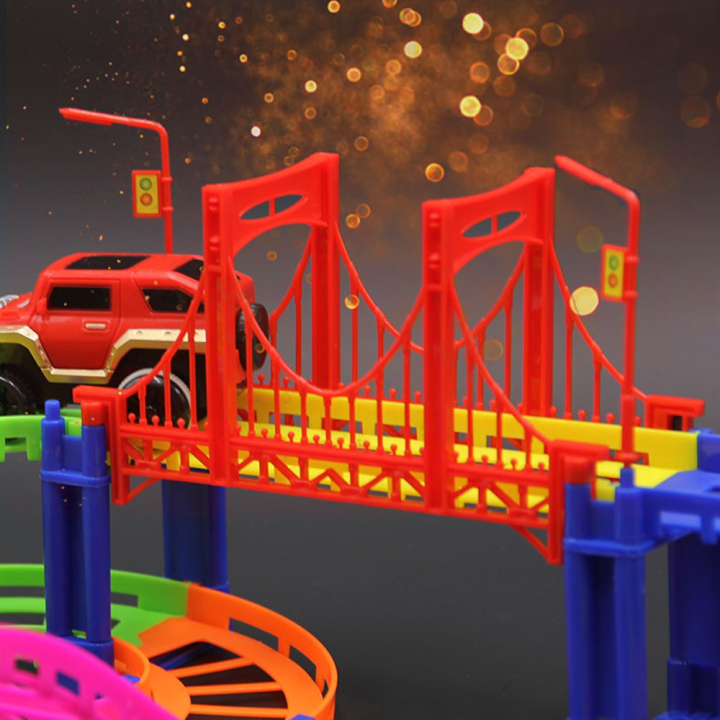 90%20PCS%20Magic%20Track%20City%20Electric%20Rail%20Car%20Toy%20Set%20Infinite%20Combinations%20Racing%20Track%20with%20Bridge%20and%20Accessories%20Creative%20DIY%20Construction%20Track%20Set%20for%20Toddlers%20Educational%20Puzzle%20Vehicle%20Toy%20Building%20Block%20Toy%20for%20Kids%20Boys%20and%20Girls%20Best%20Birthday%20Gift%20-%20Image%204