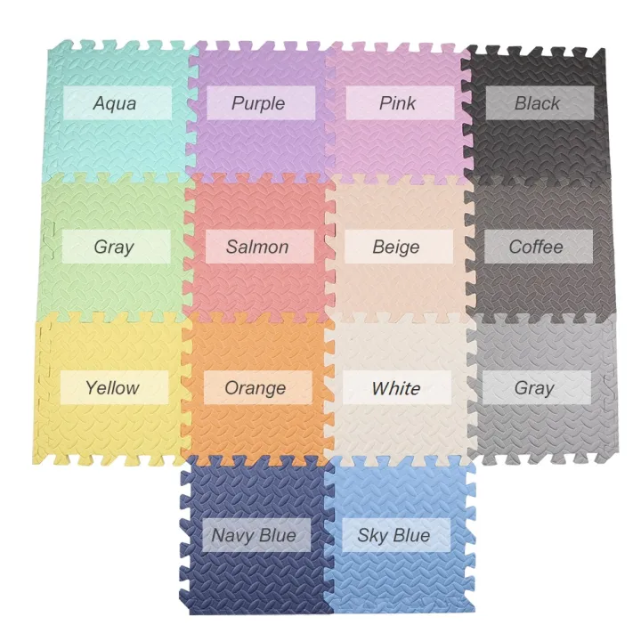 Migeet%2012pcs%20EVA%20Foam%20Mat%20Interlocking%20Foam%20Tiles%20Playground%20Flooring%20Puzzle%20Mat%20Multiple%20Colors%20Anti-Skid%20Mat%20with%20Finishing%20Border%20-%20Image%208