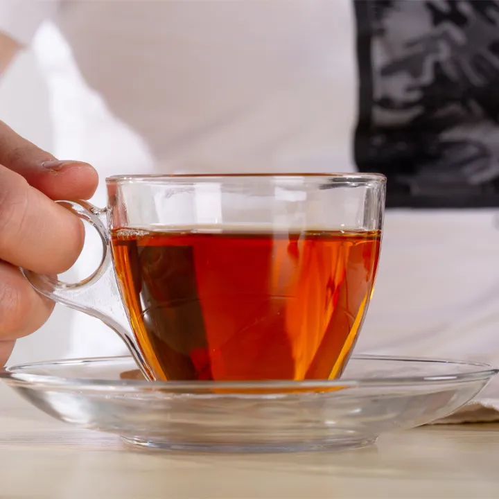 Deli%20Glass%20Tea%20Set%20190ml%20with%20Saucer%20Tea%20Cup%20for%20Coffee%20Espresso%20Cappuccinos%20Lattes%20Beer%20Tea%20Juice%20Hot%20Water%20and%20Iced%20Beverages%20Cafe%20&%20Gift%20Set%20Drinking%20Glass%20-%20Image%205