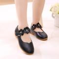 【BestGO】Children Kid Baby Girls Solid Flower Student Single Soft Dance Princess Shoes. 