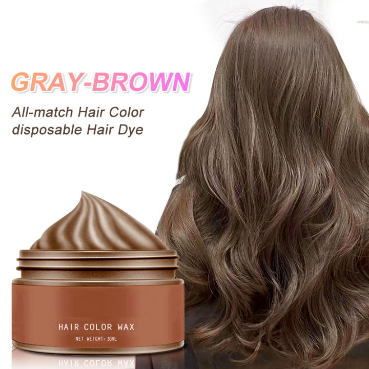 Hair Color Wax Temporary Hair Color Cream Pomades, Instant Wash Wax For Men And Women Professional Salon Beauty Hair 30 ML