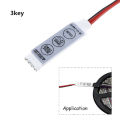 Led Rgb Controller 3key 44key 24keys Dc12v Ir Remote Dimmer Controller For Smd 3528 5050 Rgb Led Strip Lights. 