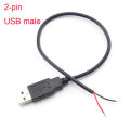 1M USB Cable 4 Pin 2 Pin Connector Male Female Wire Data Extension Cord Power Supply for DIY 5V Adapter Charging. 