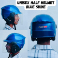 LS5 Unisex Bike Half Helmet Black, Blue, Red Cama Matt and Shine for Boys and Girls with Clear Visor CM 55-56 in Inches 21-22. 