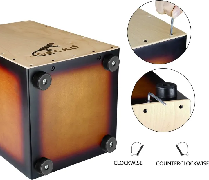 GECKO%20Adjustable%20%20Cajon%20BOX%20with%20Bag%20Aley%20Key%20Drum-Wooden%20Percussion%20with%20Adjustable%20Guitar%20Strings%20%7C%20Birch%20Wood,%20Compact%20&%20Lightweight%20with%20carrying%20case%20-%20Image%205