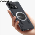 For Redmi Note 13 Pro Plus case Ultra Thin Frameless Case Matte Adsorption Metal Heat Dissipation Ring For Redmi Note 13 Pro Back Cover Phone Cases. 